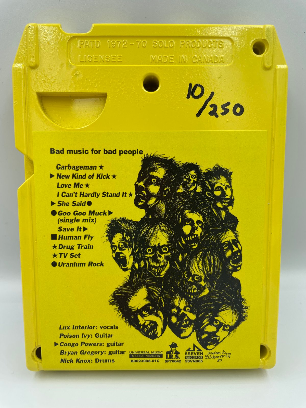 The Cramps - Bad Music For Bad People on Yellow 8-track | 5SevenRecords